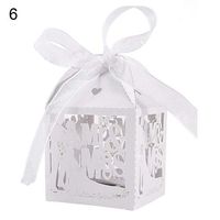 bromrefulgenc Candy Boxes,Candy Container hodler for Wedding Bridal Birthday Party Decors,50Pcs Anniversary Wedding Favors Cutout Mr Mrs Sweets Gift Candy Boxes Bags - White
