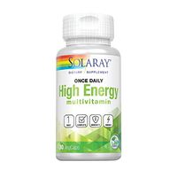 Solaray Once Daily High Energy Multivitamin | Supports Immunity & Energy | Whole Food Base Ingredients | Men’s and Women’s Multi Vitamin | 30 VegCaps