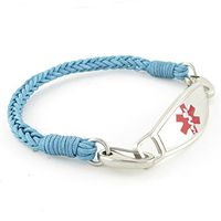 Braided Medical Alert ID Bracelet - Custom Engraving Included -Fun, Modern & Casual - River