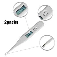 Digital Thermometer Portable Waterproof Infants Kids Adults Basal Body Thermometer Temperature Measurement (2PCS)