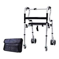 JJZXPJ Walkers for Seniors，Standard Walkers Foldable Lightweight Aluminum Adult Walkers with Seat Walking Frame Walking Aid Fit for The Elderly & Handicap
