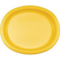 Club Pack of 96 School Bus Yellow Disposable Paper Party Banquet Dinner Plates 12"