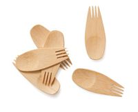 Bambu Veneerware 3.5" Bamboo Spork, 250/CS
