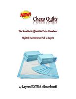 300ct 17x24" Cheap Quilted Incontinence Economy Pads Extra Absorbent Bed-Furniture Protector Pads