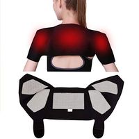 Tourmaline Infrared Self Heating MoxibustionTherapy Double Shoulder Pad Brace Support Wrap Protector Pain Relief,L