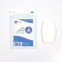 Dynarex Oval Eye Pads, Sterile, 1 5/8 x 2 5/8 Inch, 1000 Count