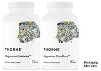 THORNE RESEARCH - Magnesium CitraMate (135mg -90 caps 1ea) 2 pack!