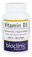 Bioclinic Naturals - Vitamin D3 1000 IU - 180 Softgels
