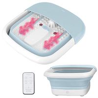 LMEIL Collapsible Heated Foot SPA Bath Tub - Pedicure Jacuzzi Massager with Electric Heating with Remote for Feet Relaxation and Stress Relief