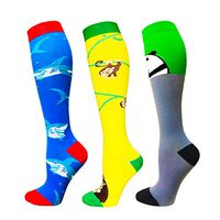 Compression Socks Women & Men 20-30 mmHg (3/6 Pairs), Best Athletic & Medical Running Flight Travel Pregnant