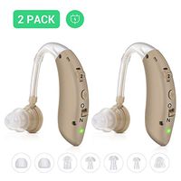 Hearing Amplifier, Rechargeable Hearing Amplifiers Personal Hearing Amplifier Device, 4 Channels Noise Reduction Digital Hearing Aid Amplifier - FDA Approved Hearing Amplifiers for Seniors and Adults