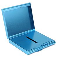 Aluminum Cigarette Case Box Double Sided Flip Open Pocket for 20 Cigarettes,Blue