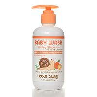 Little Twig All Natural, Hypoallegenic Baby Wash, Happy Tangerine Scent, 8.5 Ounce Bottle