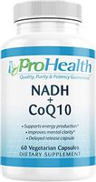ProHealth NADH + CoQ10 | 60 Day Supply | Pure NADH 25 mg, CoQ10 100 mg | 60 Acid Resistant Capsules | Energy | Focus | ATP Production