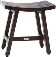 AquaTeak Patented 18" Asia Lotus Mocha Teak Shower Bench