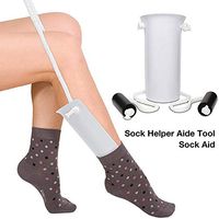 Sock Aid Socks Helper with Foam Handle,Easy On and Off Stocking SliderPulling Assist Device, Compression Sock Helper Aide To,Puller for Elderly, Senior, Pregnant, Diabetics - Pull Up Assistance Help