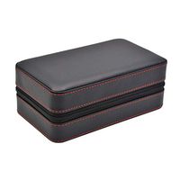 Smoking Set/Cedar Wood Lined Cigarette Box Travel Portable Leather Cigarette Box Men's Gift Box Cigar Leather Box Humidification Thickening Constant Temperature and Humidity