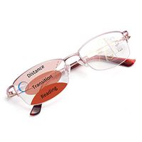 LianSan Womens Progressive Multifocus Computer Reading Glasses Blue Light Blocking Readers for Women Pink 2.50