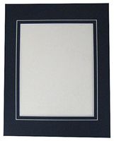 25 11x14 Black Pre-cut V-groove Picture Mats for 8x10 + Backing + Bag