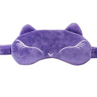 Drasawee Lovely Comfort Sleeping Ice Bag Stuffed Eye Mask Blindfold Purple