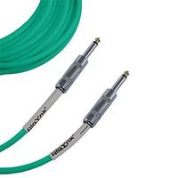Ploynk 1/4 to 1/4 mono TS Instrument Straight Patch Cable 50 FT foot long Green