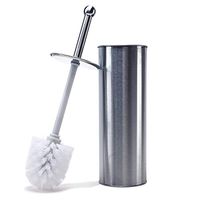 Huji Stainless Steel Toilet Brush and Holder for Bathroom (3, Stainless Steel Toilet Brush)