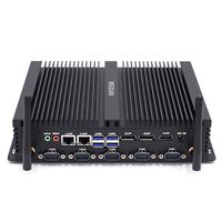 WEIDIAN Fanless Industrial Mini PC Desktop PC Intel Core i5 8250U Intel HD Graphics 620 LAN/WiFi/BT 4.0/COM/4K LPT HDMI DP and EDP Gaming PC Windows 10 Pro (8G+128G SSD)