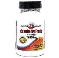 Cranberry Fruit 15,000mg Concentrate * 100 Caps 100% Natural - by EarhNaturalSupplements