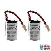 2pc Exell Battery 3V PLC Lithium Computer Backup Battery Allen Bradley 1763BA, Allen Bradley MICROLOGIX 1100, Dantona COMP-295