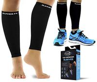 Pro Calf Compression Sleeve Men and Womens (20-30mmHg) - Shin Splint Leg Compression Sleeve for Instant Leg Pain Relief, Circulation, Recovery Socks - Compression Sleeves for Runners, Cramps