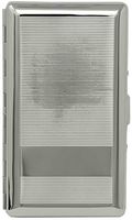 Silver Classic (Half Pack 120s) Metal-Plated Cigarette Case & Stash Box with Mirror
