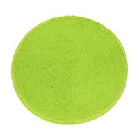 Kanzd Soft Bath Bedroom Floor Shower Round Mat Rug Non-Slip (Green)