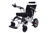 Best Rated Exclusive Deluxe Electric Wheelchair Motorized Fold Foldable Power Wheel Chair,Folding Carry Electric Wheelchair, Powerful Dual Motor (Black)