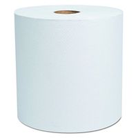 Cascades 1782 North River Hardwound Roll Towels, 7 7/8" x 800', White (Pack of 6)