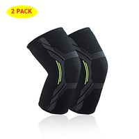 Compression Knee Sleeve 2 Pack-Brace for Knee Joint Pain Arthritis Relieve Fit Support-Non Slip Stabilizer for Running Hiking Climbing Basketball Football for Men&Women,XL