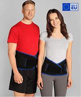 ®BeFit24 Premium Soft Lumbar Support Belt for Lower Back Pain - Flexible Sciatica Pain Relief Brace - Best for Work, Walking, Gardening, Sports - [ Size 5 - Black ]