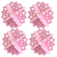 HADIY 4PCS Laundry Balls Snow Style Dryer Balls Anti-Knotting-Laundry Fabric Softener/Sheet Alternative (Pink)