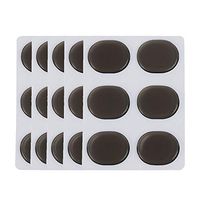 Drum Dampeners, 30 Pieces Drum Damper Gel Pads, Silicone Non-Toxic Soft Clear Drum Silencers Drum Mute for Drums Tone Control, Silicone Shoe Stickers to Prevent Pain from Blisters, Black