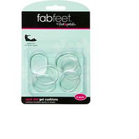 Fab Feet Back of Heel Gel Cushions Clear - 3 Pairs None