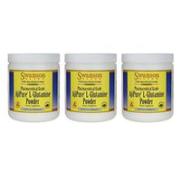Swanson Amino Acid Ajipure L-Glutamine Powder 12 Ounce (340 g) Pwdr (3 Pack)