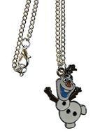 Porter Gallery USA Fun Snowman Olaf Frozen 16" Necklace, Gift Boxed with Ornate Organza Gift Bag!