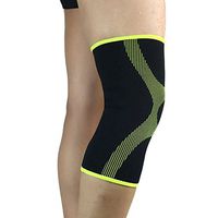 Afco 1Pcs Breathable Knee Pad Brace Protector for Basketbal Running Cycling size M (Green)