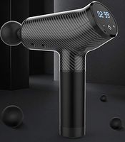 MLX Muscle Massage Gun, Electric Impact Fascia Gun, Deep Tissue Muscle Massage Gun, with 6 Kinds of Massage Heads (Color : Black)