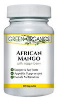 Green Organics – African Mango – Supports Weight Loss – Extreme Fat Burner - 60 Capsules