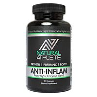 Natural Proteolytic Systemic Enzymes with Probiotics Supplement | Extra Strength Inflammation Relief for Aches, Soreness, Circulation (60 Capsules)