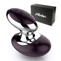 Personal Wand Massager - ACVIOO Handheld Massager Wireless Rechargeable Silicone Mini Wand for Neck,Shoulder,Back,Leg and Foot (Dark Purple)