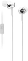 Sony MDR-EX155AP In-Ear Headphones with Mic (White)