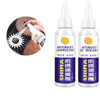 Coolcycling 2 Pcs Antirust Lubricant Auto Paint Iron Oxide Layer Cleaning Agent Outdoor Lock Wheel Window Surface Lubrication Rust Remover