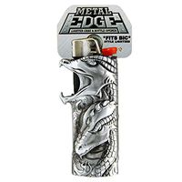 Metal Lighter Case for BIC Lighters, Lighter Protector and Bottle Opener - Dragons