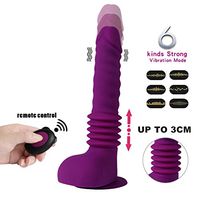 Electric Telescopic Realistic Vibranting Dilos with Big Suction Cup 6 Speeds Wireless Remote Control Vibrartor Woman Adult Silicone Toy Vîberâtë for Her Waterproof Vibrantor Hands Free Pleasure